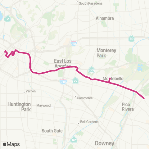Montebello Bus Lines Mbl Express map