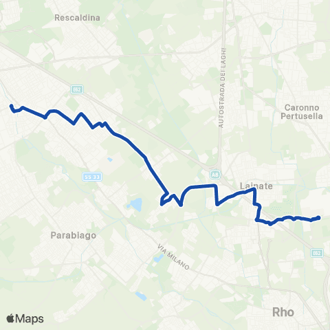 Movibus Legnano - Cerro M. - Lainate - Arese Il Centro map