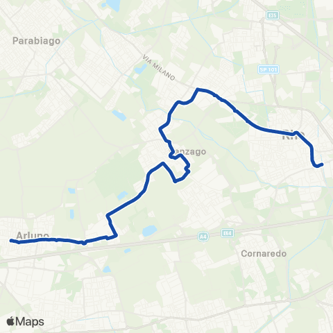 Movibus Rogorotto - Vanzago - Pogliano M. - Rho map