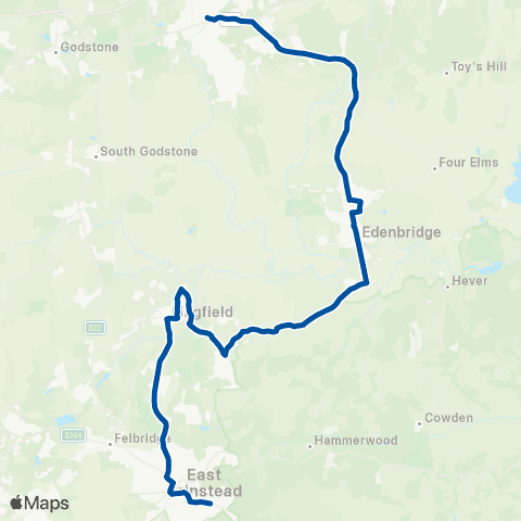 Metrobus Sackville School - Council Offices map
