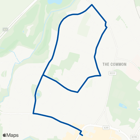 Metrobus The Coot - Bus Station map