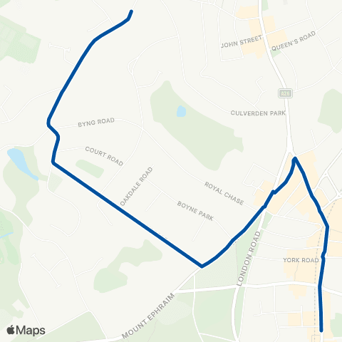 Metrobus Railway Sta - Bennett Memorial School map