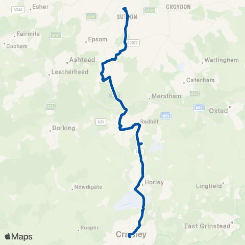 Metrobus Sutton Bus Garage - Bus Station map