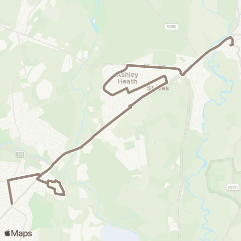 morebus Town Centre - Meeting House Lane map