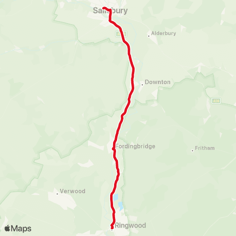 morebus Meeting House Lane - Railway Sta Stop SA map