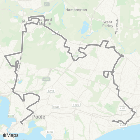 morebus Bus Station - The Triangle map