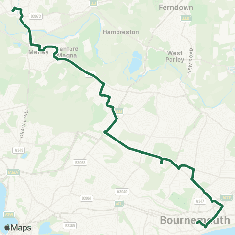 morebus Bournemouth Square - The Square map