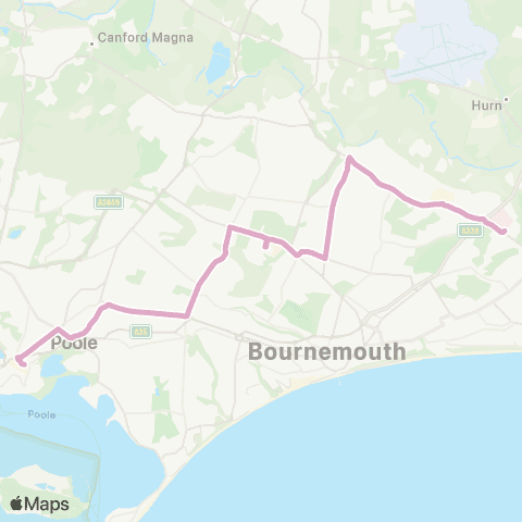 morebus Royal Bournemouth Hospital - Bus Station map