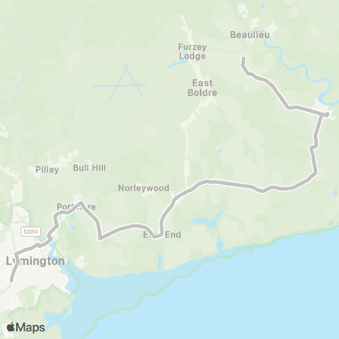 morebus Bunkers Hill Cottages - Priestlands Sch map