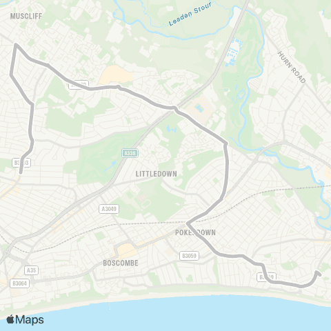 morebus St Peters School - St. Albans Church map