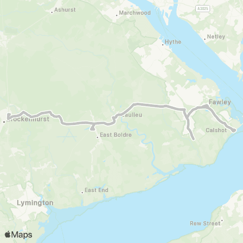 morebus Whitefield Farm - Brockenhurst College map