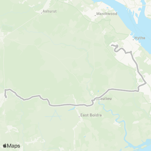 morebus Brockenhurst College - Cabot Drive map