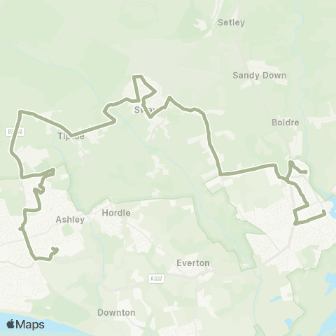 morebus Caird Avenue Tesco - Station Street map