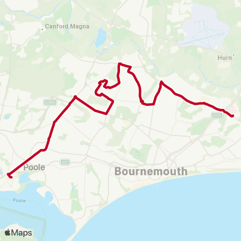 morebus Royal Bournemouth Hospital - Bus Station map