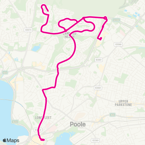 morebus Tower Park - Bus Station map
