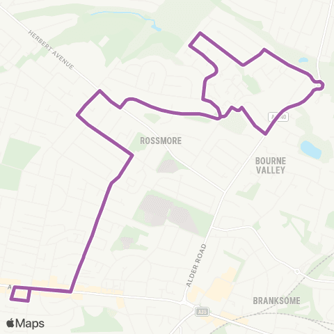 morebus Jubilee Road - Jubilee Road map