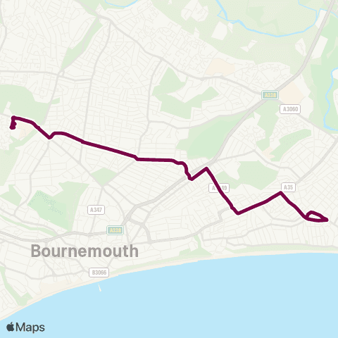 morebus Douglas Mew - Bournemouth University map