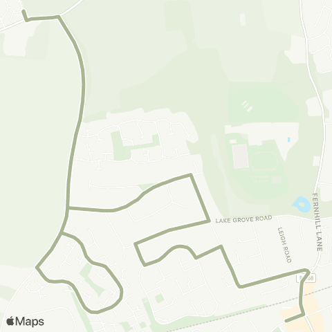 morebus Whitefield Rd Terminus - Whitefield Rd Terminus map