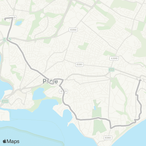 morebus Parkstone Grammar School - County Gates map