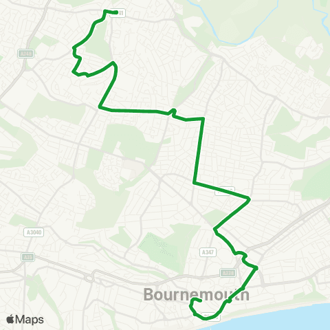 morebus Library - Bournemouth Square map