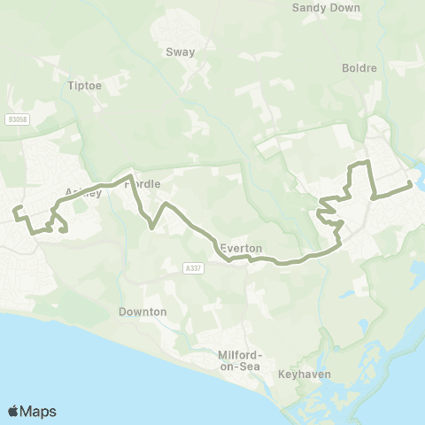 morebus Whitefield Rd Terminus - Station Street map