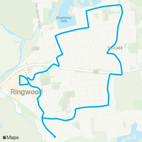 morebus Meeting House Lane - Meeting House Lane map