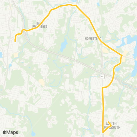 MBTA Columbian Square - Braintree Station map