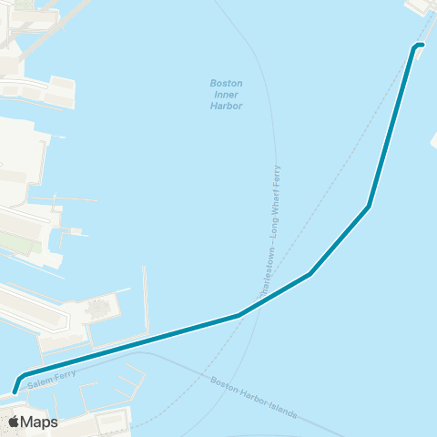 MBTA East Boston Ferry map