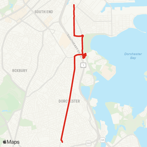 MBTA Ashmont - Broadway map