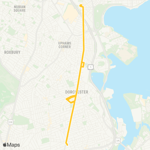 MBTA Ashmont Station - Andrew Station map