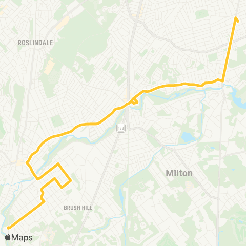 MBTA Wakefield Ave / Truman Pkwy - Mattapan Sta map