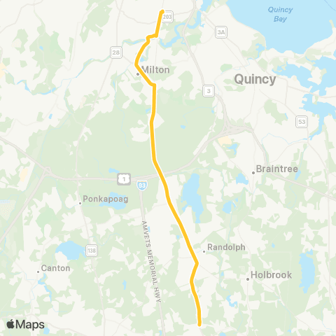 MBTA Avon Square - Ashmont Station map