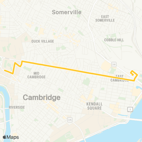 MBTA Harvard Square - Lechmere Station map