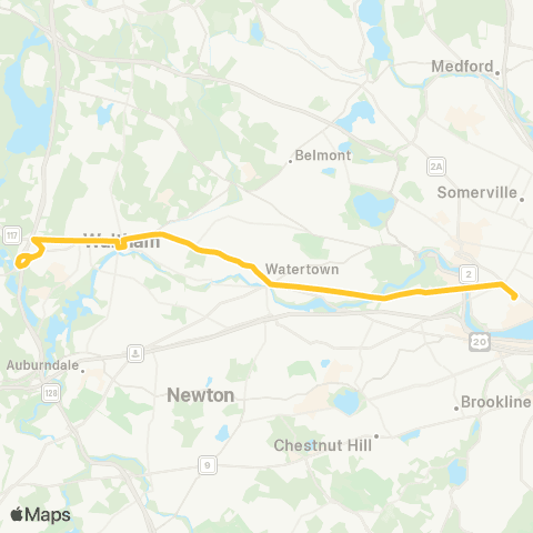 MBTA Waltham - University Park, Cambridge map