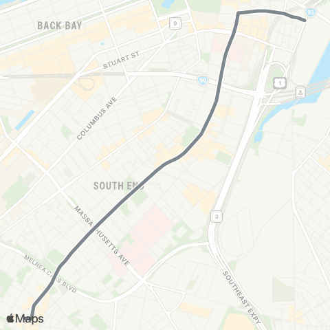 MBTA Dudley Station - S Station (Essex) - SL4 map