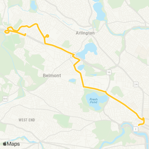 MBTA Arlmont Village - Harvard Station map