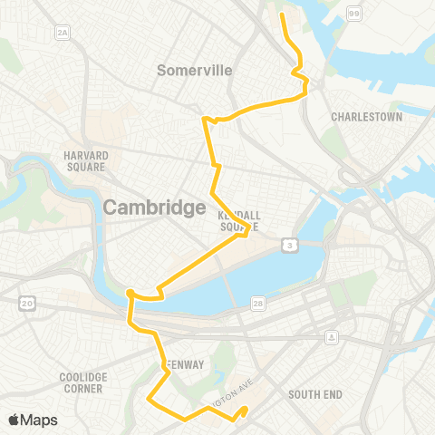 MBTA Spring Hill - Kendall Station map