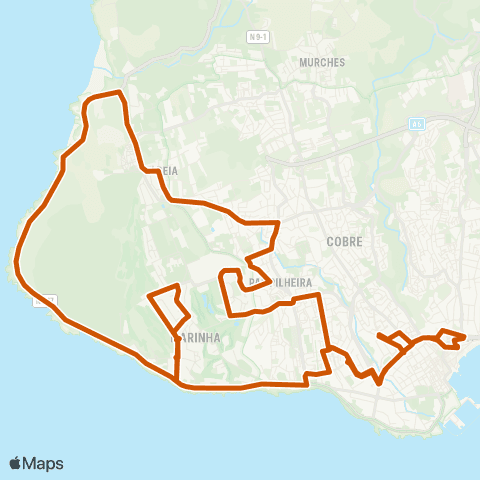 Mobi Cascais Cascais - Guincho - Qta Marinha - Cascais map