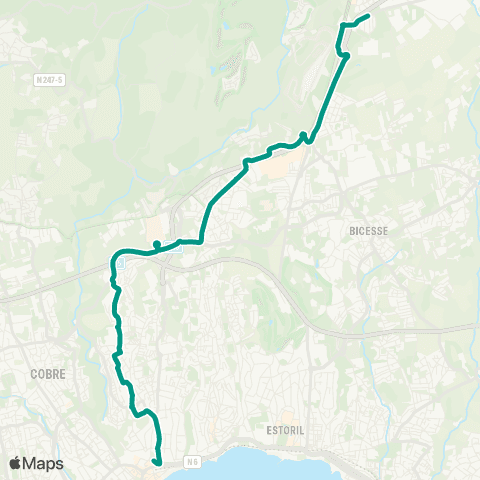 Mobi Cascais Cascais - Linhó map