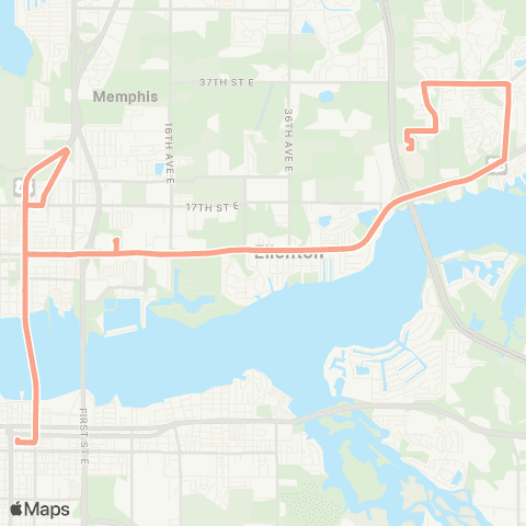 MCAT Palmetto / Ellenton map