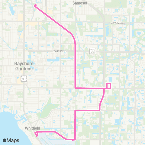 MCAT 15th Street E / Tallevast map