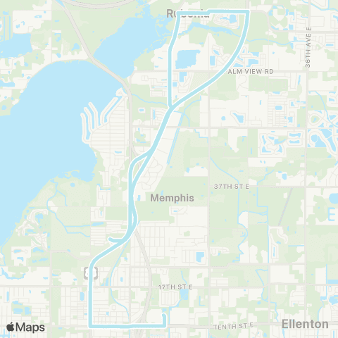 MCAT Palmetto Rubonia Holy Cross map