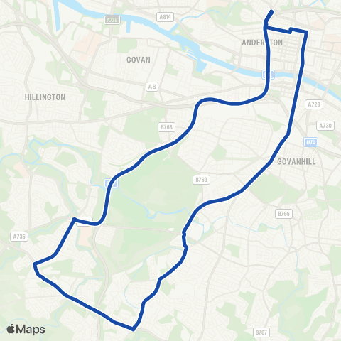 McGill's Bus Service Garnet Street - Garnet Street map