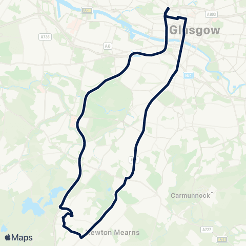 McGill's Bus Service Garnet Street - Garnet Street map