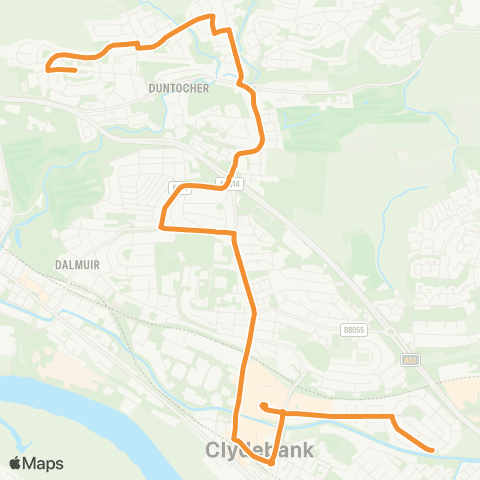 McGill's Bus Service Redmoss Road - Bus Station map