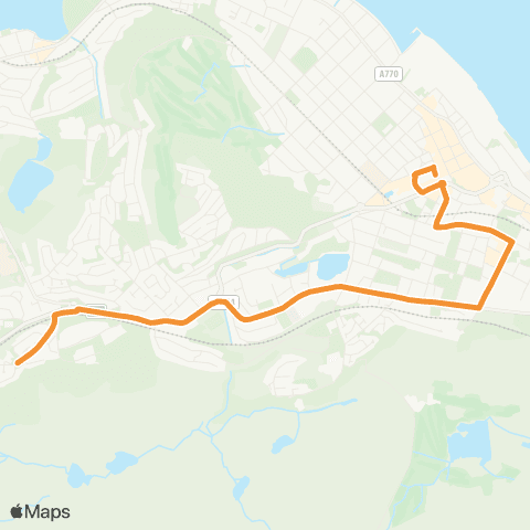 McGill's Bus Service Stance 7 - Rothesay Road map