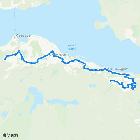 McGill's Bus Service Moorfield Avenue - Industrial Estate map