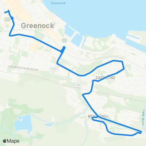McGill's Bus Service Nicolson Street - Nicolson Street map