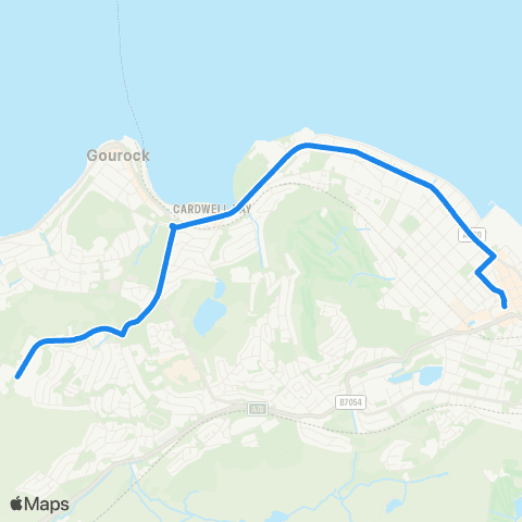 McGill's Bus Service West Stewart Street - Industrial Estate map