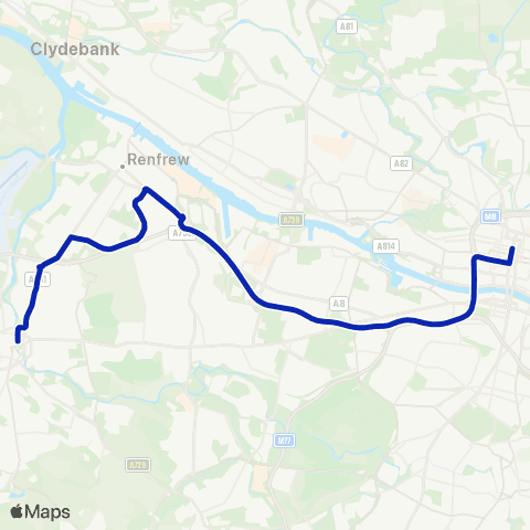 McGill's Bus Service Gauze Street - Bath Street map